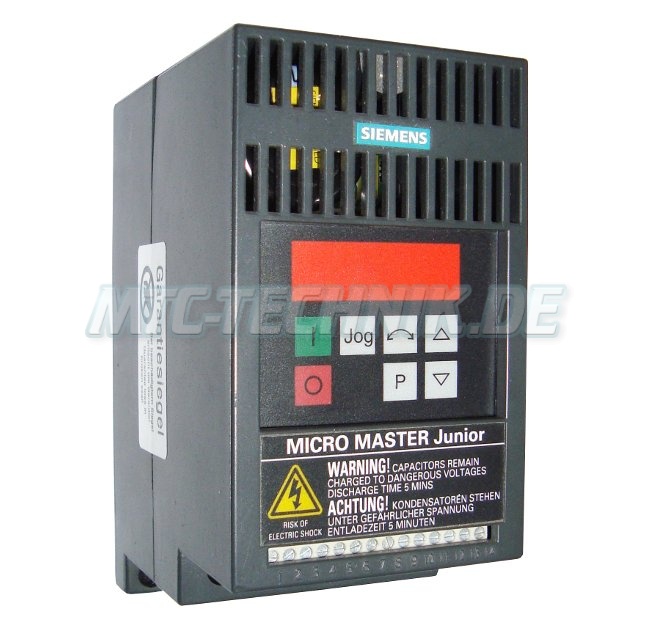 1 Siemens Austausch 6se9111-5ba53 Micromaster Junior