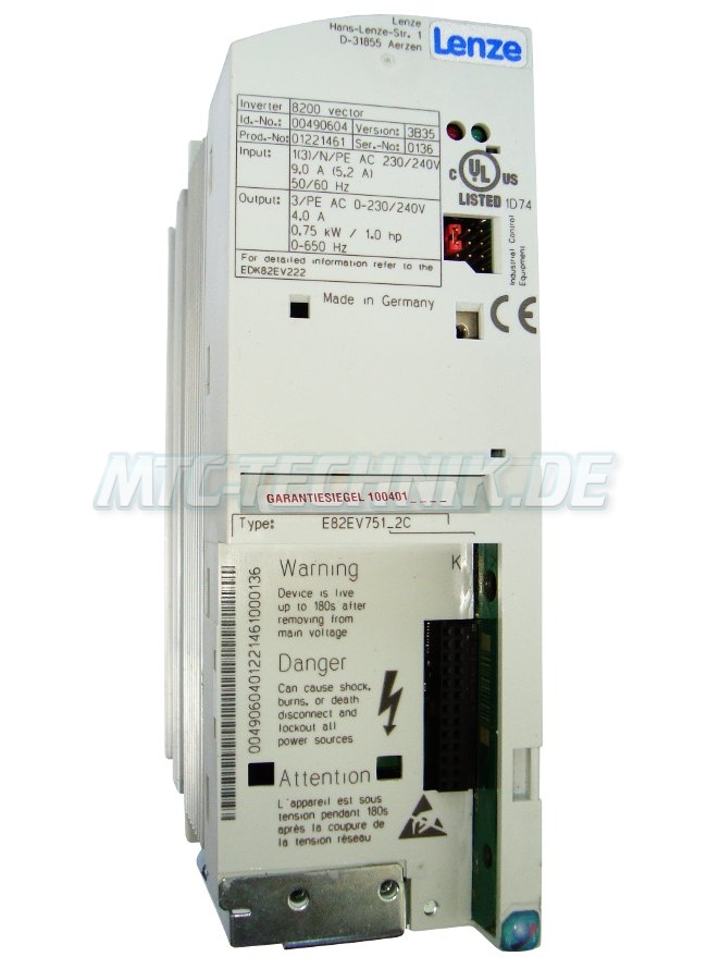 1 Lenze Frequenzumrichter E82ev751 2c Shop