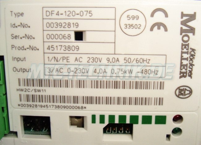 4 Typenschild Df4-120-075