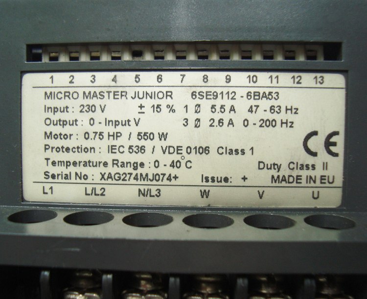 4 Typenschild 6se9112-6ba53