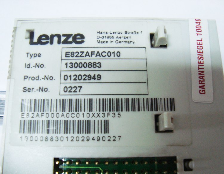 3 Typenschild E82zafac010